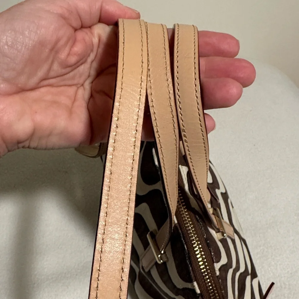 Kate Spade South Poplar Street Francis Wave Print Bow Satchel crossbody